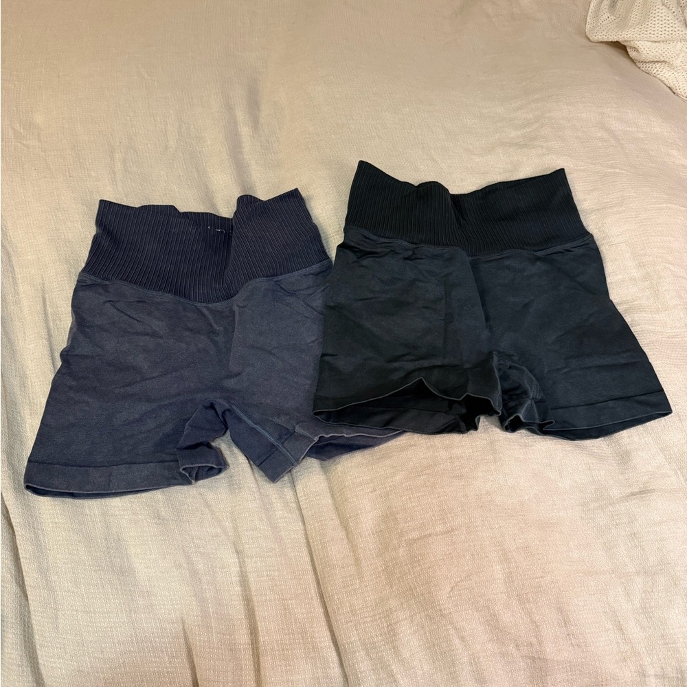 POPFLEX Women's Supersculpt Bike Shorts - Blue and Green